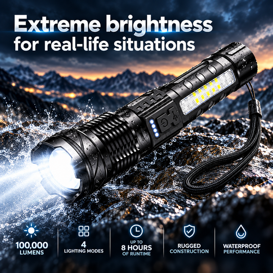 Titanium Laser Pro Flashlight